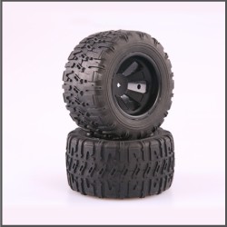 2PCS/SET MT TIRE SET MOUNTED/ 12MM Spare Parts LC Racing
