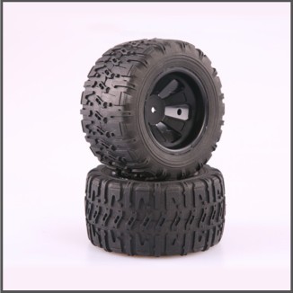 2PCS/SET MT TIRE SET MOUNTED/ 12MM Spare Parts LC Racing