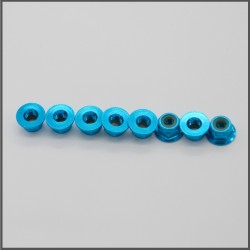 FLANGED NUT M4 BLUE SPARE PARTS BLISS