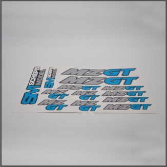 MZ GT STICKER - LIGHT BLUE SPARE PARTS MZ