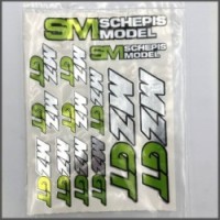 Mz gt sticker - green chrome (MZ1705)