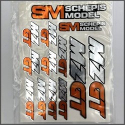 Mz gt sticker - orange/chrome (MZ1708)