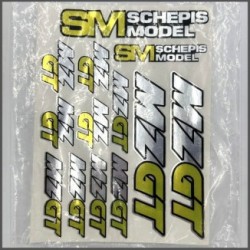 Mz gt sticker - yellow/chrome (MZ1706)