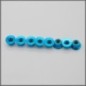 Flanged nut m4 blue (BLI076BL)