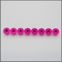 Flanged nut m4 pink (BLI076P)