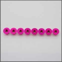 Flanged nut m4 pink (BLI076P)