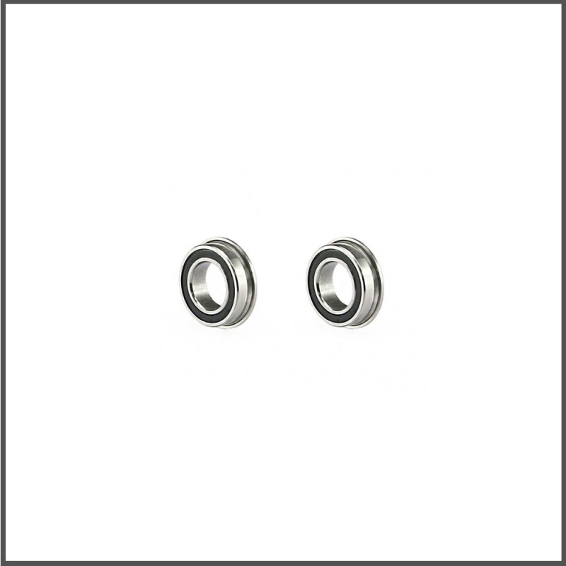 Ballbearing 8x14x4 flanged SS (2) (SER1394)