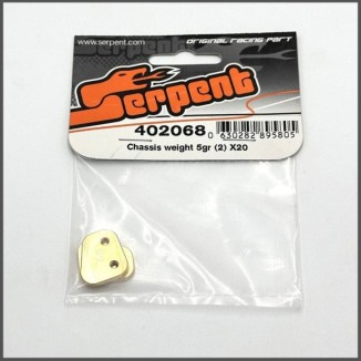 Chassis weight 5gr (2) X20 (SER402068)