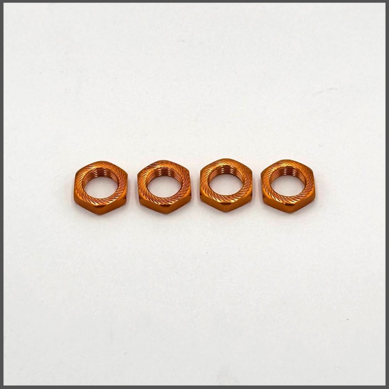 Knurled wheel nuts 17mm gt (4 pcs) (BLI079)