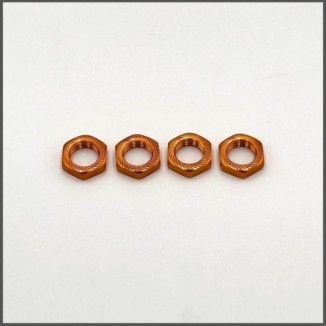 Knurled wheel nuts 17mm gt (4 pcs) (BLI079)