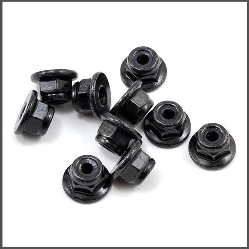 Nut nylock m3 flanged (10) (SER110441)