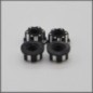 Milled nut 4mm black (BLI250)