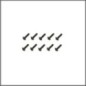 Screw allen roundhead flanged m3x12 (10) (SER110145)