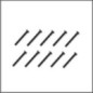 Screw allen roundhead M3x25 (10) (SER110142)