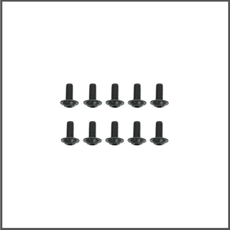Screw allen roundhead flanged m3x18 (10) (SER110167)