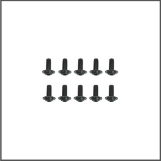 Screw allen roundhead flanged M3x18 (10) (SER110167)