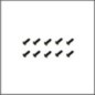screw allen roundhead m3x8 (10) (SER110124)