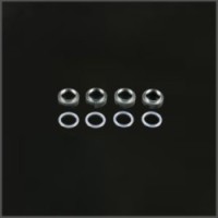 Shock adj nut alu +o-ring (4) (SER909405)