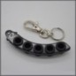 Plug holder key ring black (BLI014B)