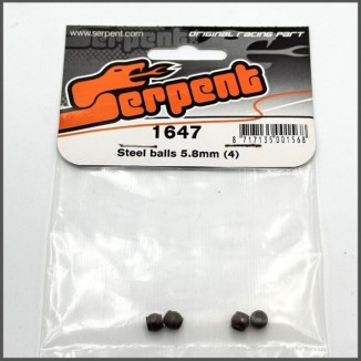 Steel balls 5.8mm d-s (4) (SER1647)