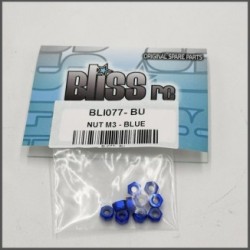 Nut m3 blue (BLI077BU)