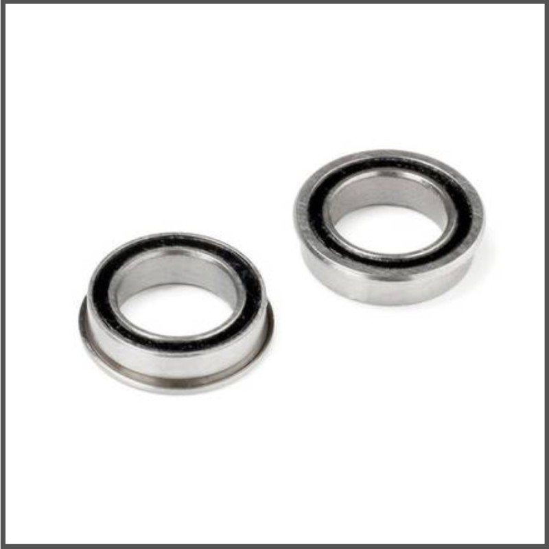 Ball bearing 10x15x4mm (flanged/2pcs) (HB111018)