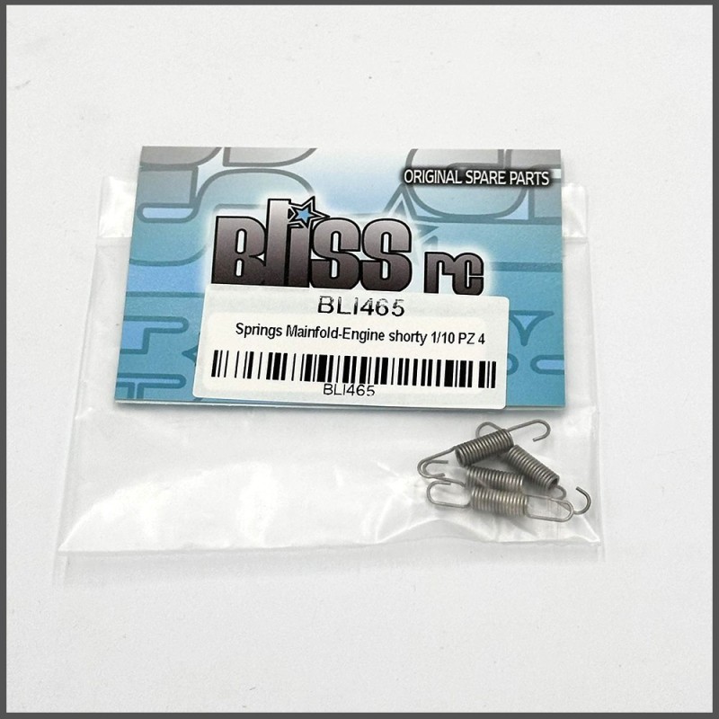 Springs mainfold-engine shortly 1/10 4pcs (BLI465)