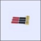 Plug 6mm gold male / female - 3 pairs (ORI40014)