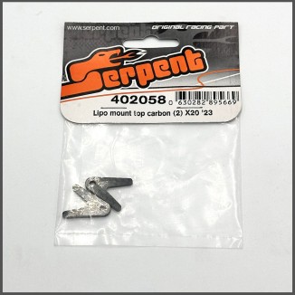 Lipo mount top carbon (2) X20 '22 (SER402058)