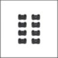 Servo mount blocks (4+4) srx8 gt v2 (SER601262)