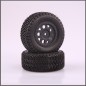 Sc tires set mounted/ 12mm/ 2pcs/set (L6003)