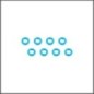 3x5.5x0.5 alumium washer light blue (RS-917-0.5-LBL)