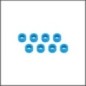 3x5.5x3.0 alumium washer light blue (RS-917-3.0-LBL)