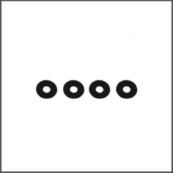 4x11x0.5 Alumium washer black (RS-918-0.5-BK)