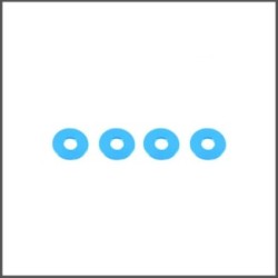 4x11x0.5 Alumium washer light blue (RS-918-0.5-LBL)
