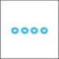 4x11x0.5 alumium washer light blue (RS-918-0.5-LBL)