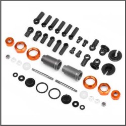 COMPETITION ALUM. SHOCK SET (ORANGE/46-56/2PCS) SPARE PARTS HB