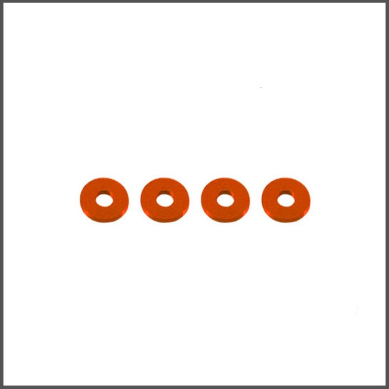 4x11x1.0 aluminium washer orange (RS-918-1.0-OR)