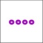 4x11x1.0 aluminium washer purple (RS-918-1.0-PU)