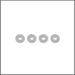 4x11x1.0 Aluminium washer silver (RS-918-1.0-SI)