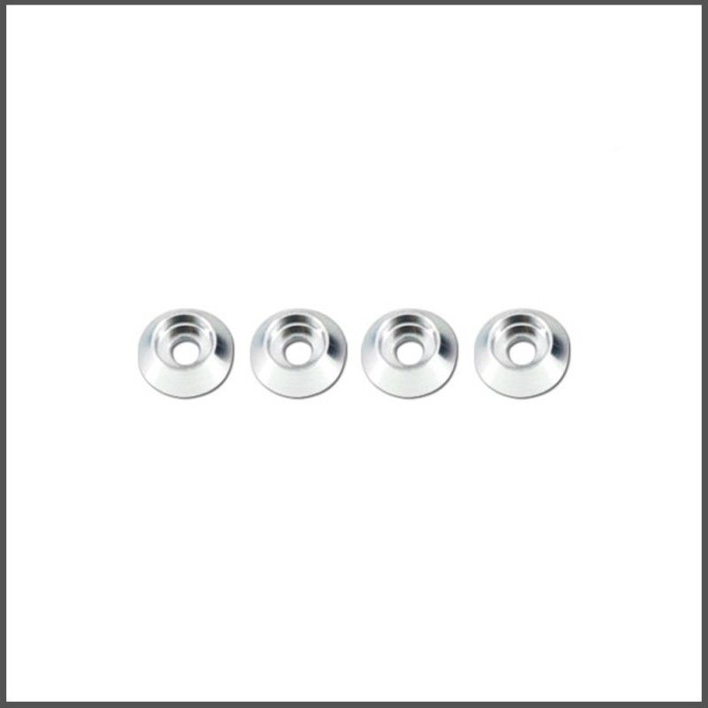 Shock tower washer (silver) (RS-909-SI)