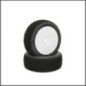 Hb megagrid mounted tire (white/white wheel/1:8 buggy) (HB204288)