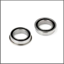 Ball bearing 10x15x4mm (flanged/2pcs) (HB111018)