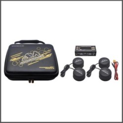 Tyre Warmer (1/10th) & Batt Warmer With Bag Black Golden (AM-174010)