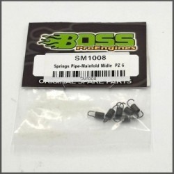 SPRINGS MUFFLER-MANIFOLD MIDDLE 1/8 1/10 (6Pz) (SM1008)