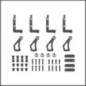 Battery mount set carbon SRX8 GTE (SER601311)
