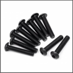 Button head screw m3x16mm (hex socket/10pcs) (HB100560)