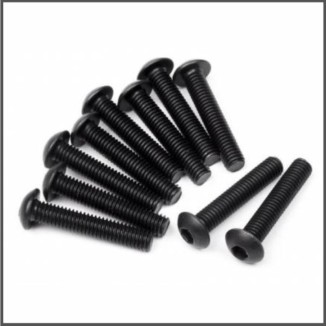 Button head screw m3x16mm (hex socket/10pcs) (HB100560)