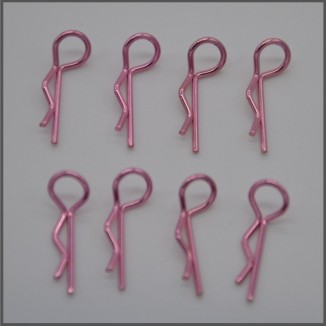 BODY CLIPS - SMALL 1/10 PINK (8 PCS) SPARE PARTS BLISS
