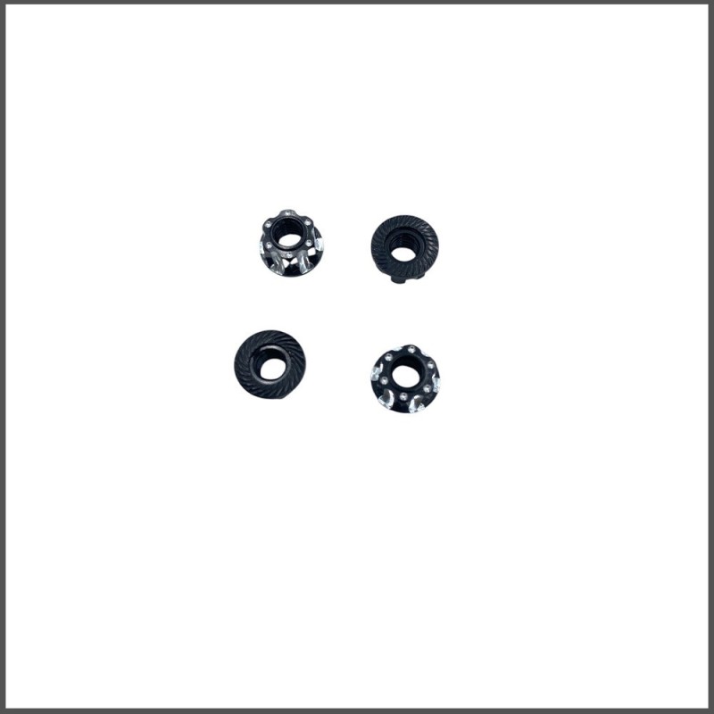 Corsatec M4 flanged nuts black (CT60010-bk)